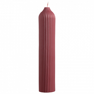 Изображение товара Свеча декоративная бордового цвета из коллекции Edge, 25,5см