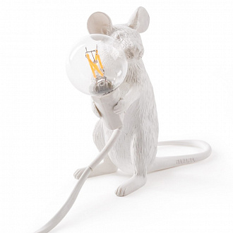 Светильник настольный Mouse Lamp Sitting, белый