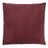 Чехол на подушку фактурный из хлопкового бархата бордового цвета  из коллекции Essential, 45х45 см