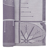 Изображение товара Салфетка из хлопка фиолетово-серого цвета с рисунком Ледяные узоры, New Year Essential, 53х53см