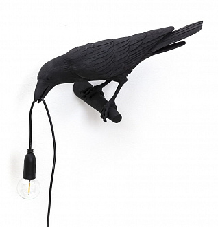 Светильник Bird Lamp Looking Left, черный