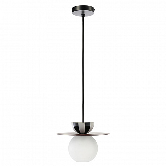Светильник подвесной Anniken, Ø36х28 см, черный/белый/сливовый