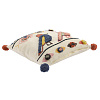 Изображение товара Чехол на подушку в этническом стиле с помпонами и вышивкой Птицы из коллекции Ethnic, 45х45 см