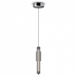 Светильник подвесной Modern, Verticale, 1 лампа, Ø12х30,5 см, хром