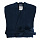 Халат из умягченного льна темно-синего цвета Essential, размер S