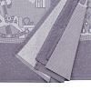 Изображение товара Скатерть из хлопка фиолетово-серого цвета с рисунком Щелкунчик, New Year Essential, 180х260см