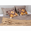 Изображение товара Комплект постельного белья из сатина светло-коричневого цвета из коллекции Essential, 200х220 см