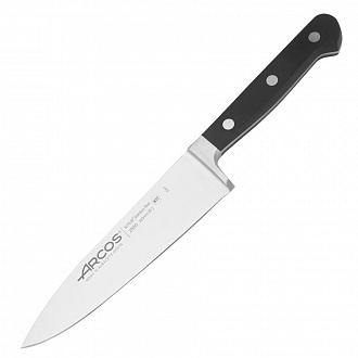 Нож кухонный поварской Clasica, 16 см, черная рукоятка