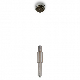 Светильник подвесной Modern, Verticale, 1 лампа, Ø12х30,5 см, коньячный