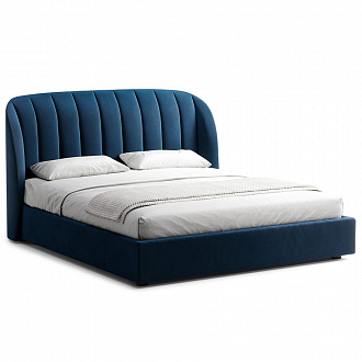 Кровать Tulip 118, 200х232х120 см, береза венге/темно-синяя