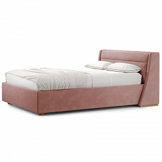 Кровать Iris 314, 165х229х90 см, светлая береза/розовая