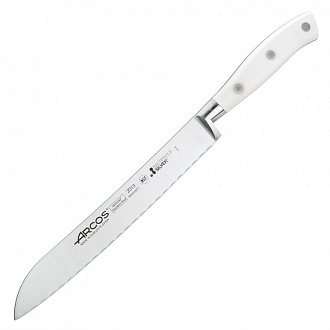 Нож кухонный для хлеба Riviera Blanca, 20 см, белая рукоятка
