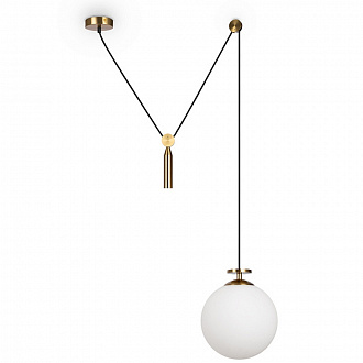 Светильник подвесной Modern, Impulse, 1 лампа, 20х80х166 см, латунь