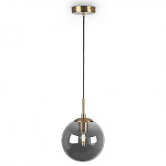 Светильник подвесной Modern, Moricio, 1 лампа, Ø18х87,1 см, черный/золотой