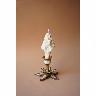 Свеча ароматическая Цветок, 11 см, белая