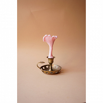 Свеча ароматическая Гриб Лисичка, 11,5 см, розовая
