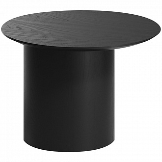 Столик со смещенным основанием Type, Ø50х37,5 см, черный