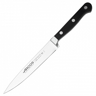 Нож кухонный Clasica, 16 см, черная рукоятка