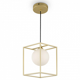 Светильник подвесной Modern, Trinity, 1 лампа, 16,5х16,5х145 см, золото
