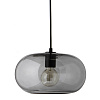 Изображение товара Лампа подвесная Kobe, 17хØ30 см, дымчатое стекло, черный цоколь, шнур 250 см