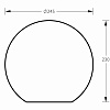 Изображение товара Светильник настольный Sphere_F, Ø24,5х23 см, E14, 4000K