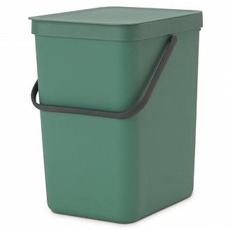 Бак для мусора Brabantia, Sort&Go, 25 л, темно-зеленый