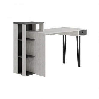 Стол письменный Lyod, 141х60х92 см, светло-серый/темно-серый