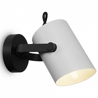 Светильник настенный Loft, Elori, 1 лампа, Ø10х19,4 см, черно-белый