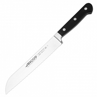 Нож кухонный для хлеба Clasica, 18 см, черная рукоятка