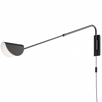 Светильник настенный Modern, Mollis, 1 лампа, 9,5х105х36 см, черный
