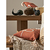 Изображение товара Подушка декоративная терракотового цвета с аппликацией Geometry из коллекции Ethnic, 30х45 см