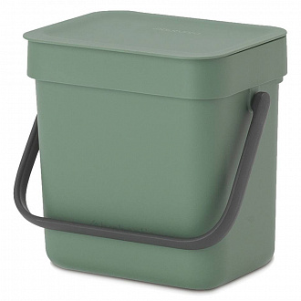 Бак для мусора Brabantia, Sort&Go, 3 л, темно-зеленый