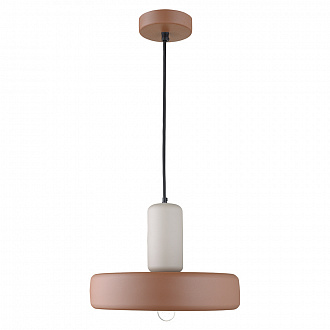 Светильник подвесной Juko, Ø43х31 см, бежевый/коричневый