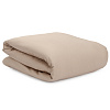 Изображение товара Комплект постельного белья из сатина светло-коричневого цвета из коллекции Essential, 200х220 см