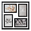 Изображение товара Рамка для фотографий Pleasant moments, 34,5х34,5 см, белая/черная