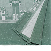 Изображение товара Скатерть из хлопка зеленого цвета с рисунком Щелкунчик из коллекции New Year Essential, 180х260см