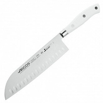 Нож кухонный Riviera Blanca, Сантоку, 18 см, белая рукоятка