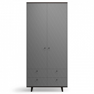 Шкаф Twin, TW212, 103х60х225 см, дуб венге/бетон