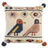 Чехол на подушку в этническом стиле с помпонами и вышивкой Птицы из коллекции Ethnic, 45х45 см