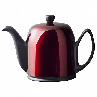 Чайник заварочный Salam Mat Black, 900 мл, черный/красный