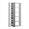 Изображение товара Стеллаж Lift, 80х29х150,5 см, белый/серый