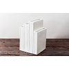 Изображение товара Ваза Стопка книг, 24 см, 4 отверстия, белая