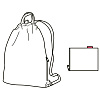 Изображение товара Рюкзак складной Mini maxi sacpack dark ruby