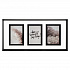 Рамка для фотографий Pleasant moments, 24х49 см, белая/черная