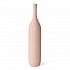 Бутылка декоративная, 36 см, розовая