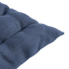 Изображение товара Подушка на стул из стираного льна синего цвета из коллекции Essential, 40х40x4 см