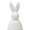 Изображение товара Декор из фарфора белого цвета Trendy Bunny из коллекции Essential, 12,5х12,5x30,5 см