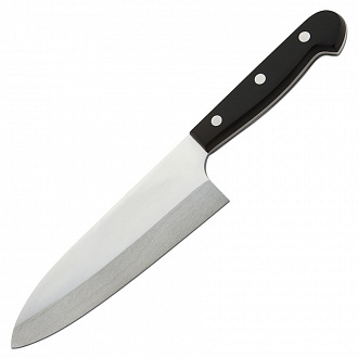 Нож для разделки рыбы Universal, Deba, 17 см, черная рукоятка