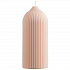 Свеча декоративная бежево-розового цвета из коллекции Edge, 16,5 см