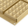 Изображение товара Форма для приготовления вафель Waffel Classic, 18х30 см, силиконовая, золотая
